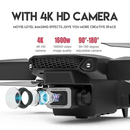 AeroSnap E88 4K - WIFI FPV, HD 4K Camera, Altitude Hold