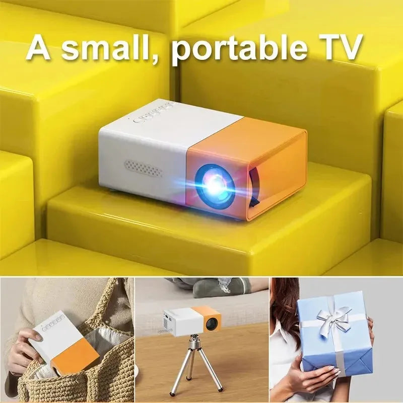 PixelBeam Pro™ – 1080P Full HD Support, Portable LED Projector, 4K Video Playback, Multiple Connectivity Options