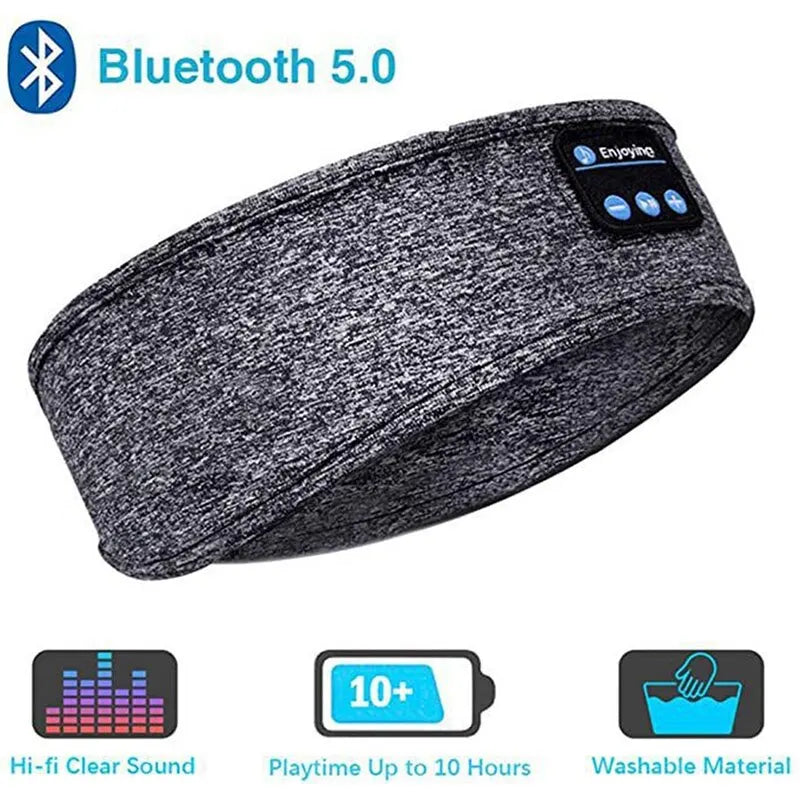 SleepSound Wireless Band – Wireless Headphones, Built-In Speakers, Comfortable Fabric, 10-Hour Battery Life
