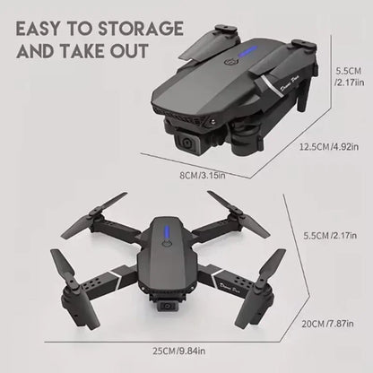 AeroSnap E88 4K - WIFI FPV, HD 4K Camera, Altitude Hold