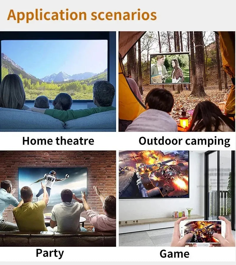 PixelBeam Pro™ – 1080P Full HD Support, Portable LED Projector, 4K Video Playback, Multiple Connectivity Options