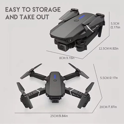 AeroSnap E88 4K - WIFI FPV, HD 4K Camera, Altitude Hold