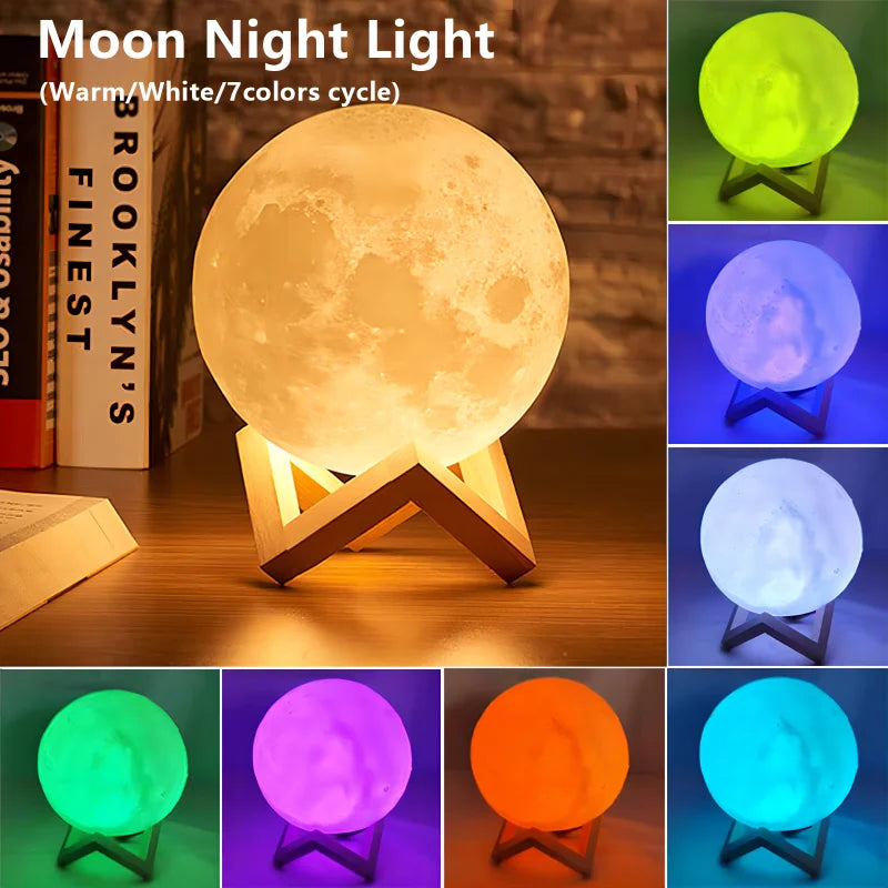 CelestiLamp D5 - LED Night Light with Stand, Perfect for Bedroom Decor and Gifts