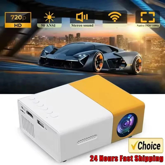 PixelBeam Pro™ – 1080P Full HD Support, Portable LED Projector, 4K Video Playback, Multiple Connectivity Options